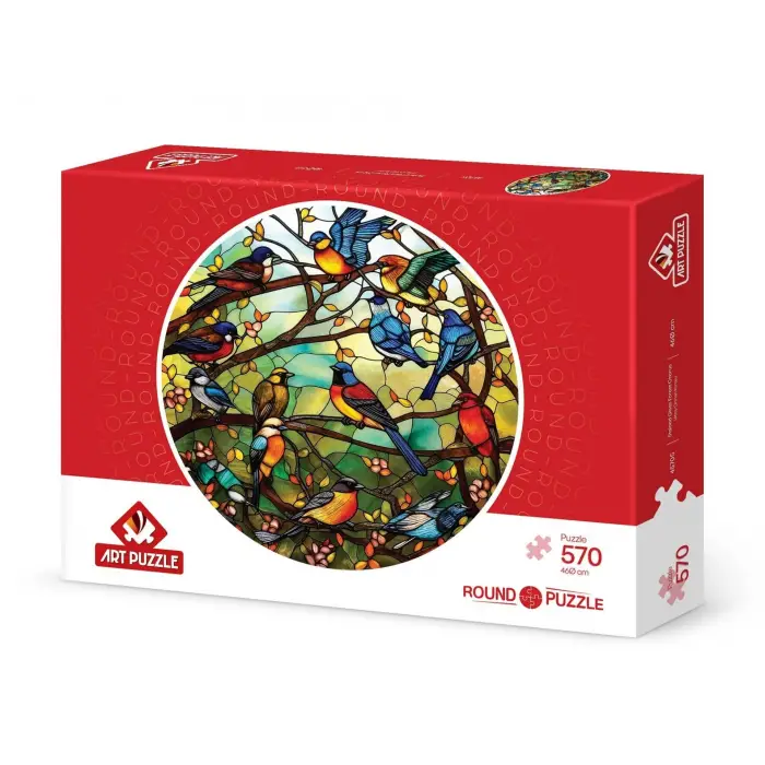 Vitray Orman Korosu 570 Parça Round Puzzle