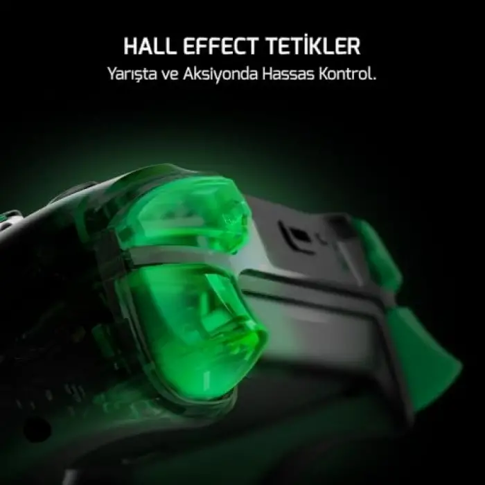 Vitrus Hall Effect Joystickli Kablosuz Siyah Gamepad (2.4G/Bluetooth) (PC Uyumlu)