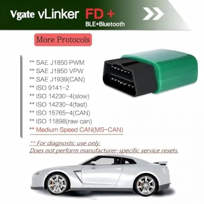 vLinker FD+Bluetooth 4.0 OBD2 Tarama Aracı, iOS, Android ve Windows için Teşhis Kod Okuyucu - Tarama için yapılmıştır