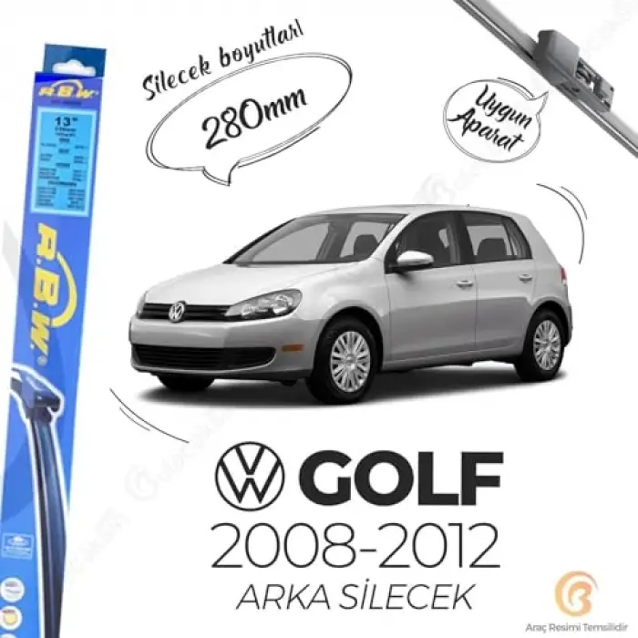 Volkswagen Golf 6 Arka Silecek 2008-2012