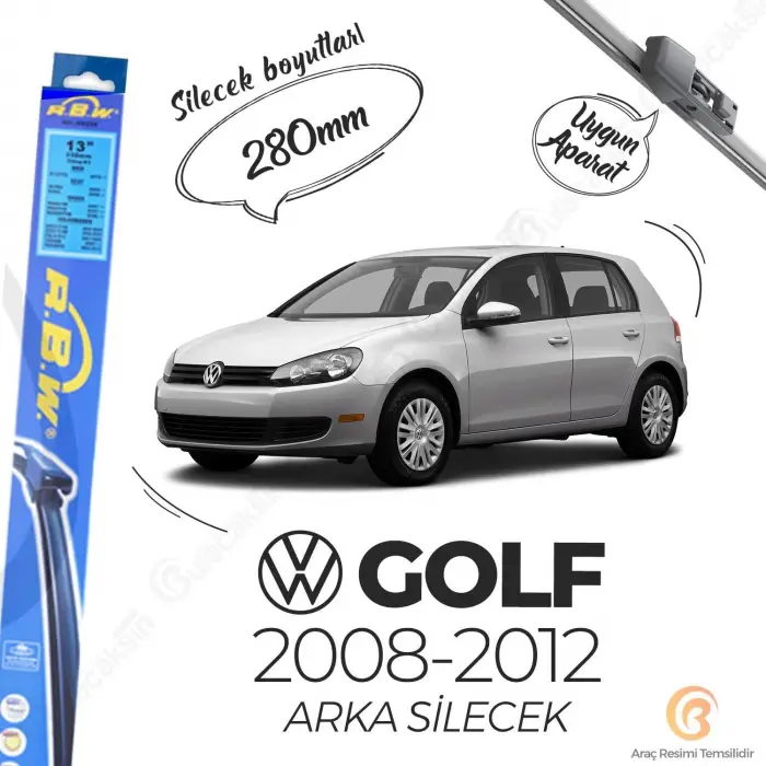 Volkswagen Golf 6 Arka Silecek 2008-2012