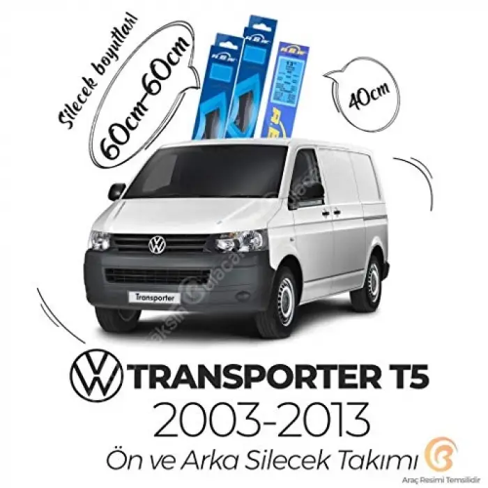 Volkswagen Transporter T5 Ön Arka Silecek Seti (2003-2013)