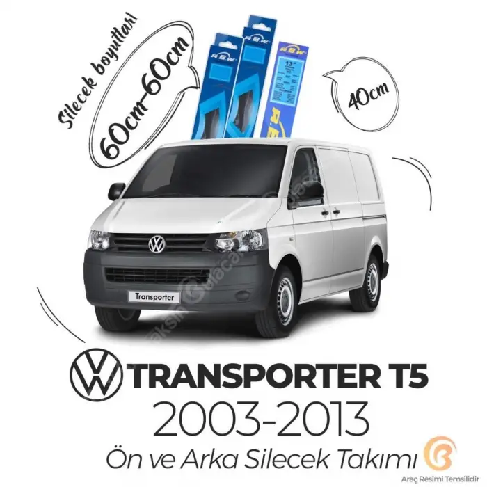 Volkswagen Transporter T5 Ön Arka Silecek Seti (2003-2013)
