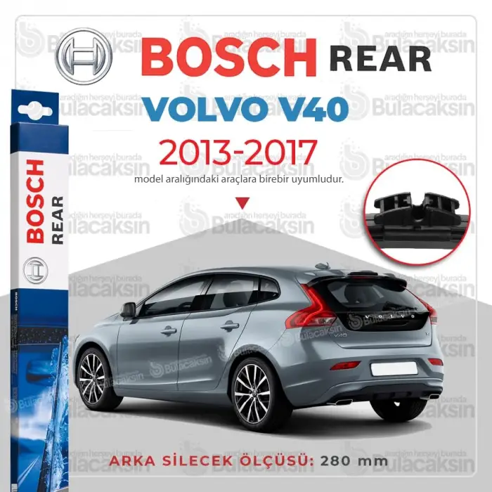 Volvo V40 2013-2017 Arka Silecek A281H