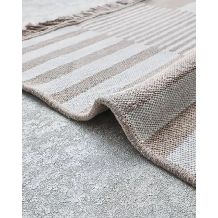 Vortice Dokuma Kilim Krem