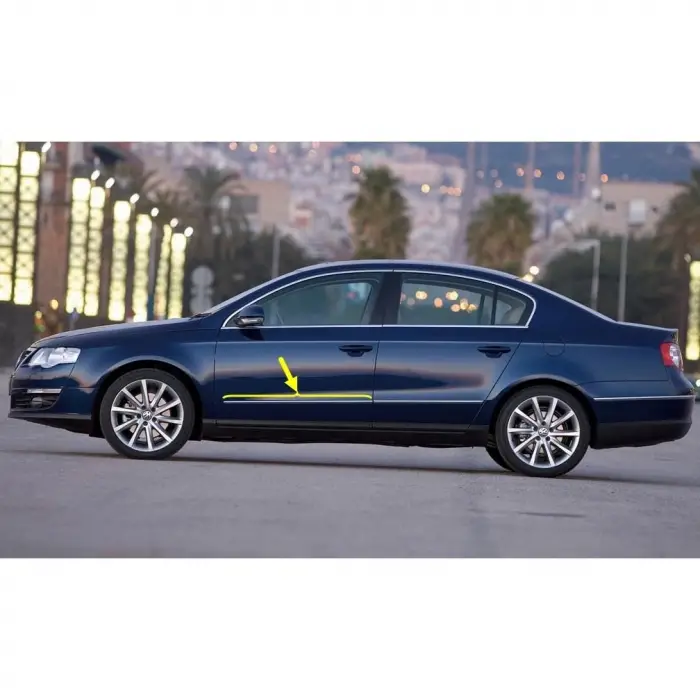 VW Passat B6 2006-2011 sol ön kapı krom nikelaj çıtası 3C0853515C