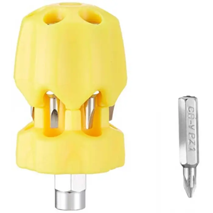 W 2202 Bits Uçlu Topaç Tornavida Seti, Sarı/Kırmızı/Mavi