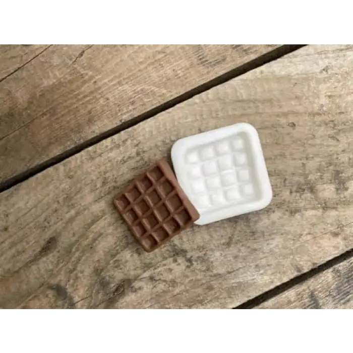 Waffle Tekli Mum Kalıbı (Silikon) 1 Adet
