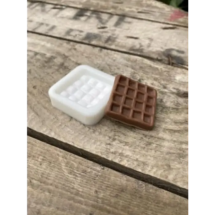 Waffle Tekli Mum Kalıbı (Silikon) 1 Adet