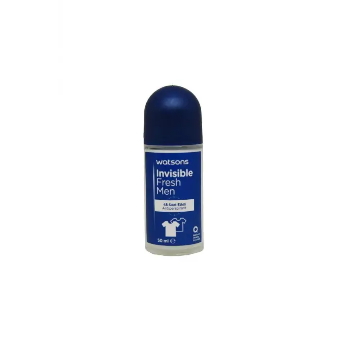 Watsons Invisible Fresh Men 48 Saat Etkili Roll On 50 ml