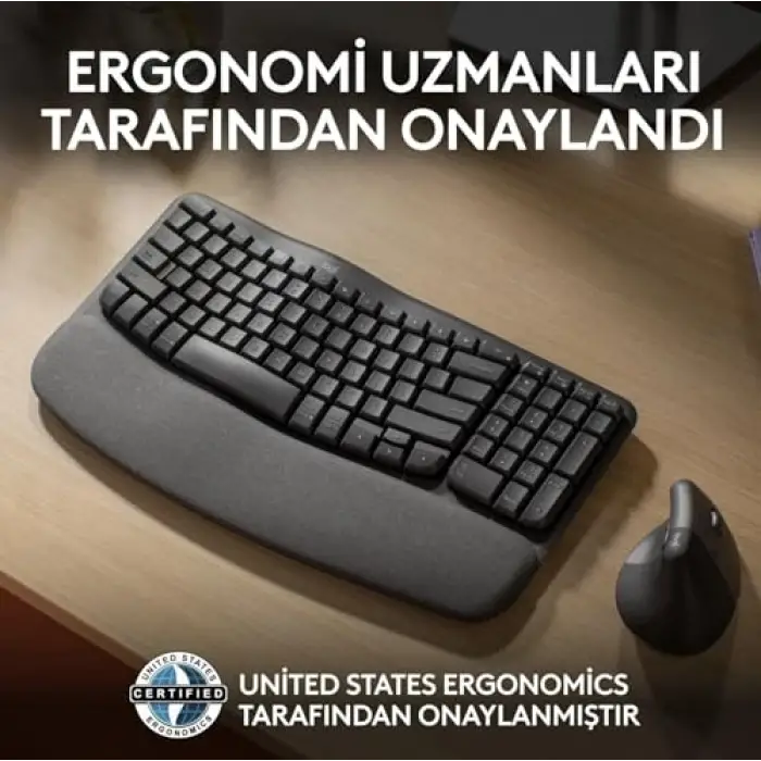 Wave Keys Kablosuz Klavye, Siyah