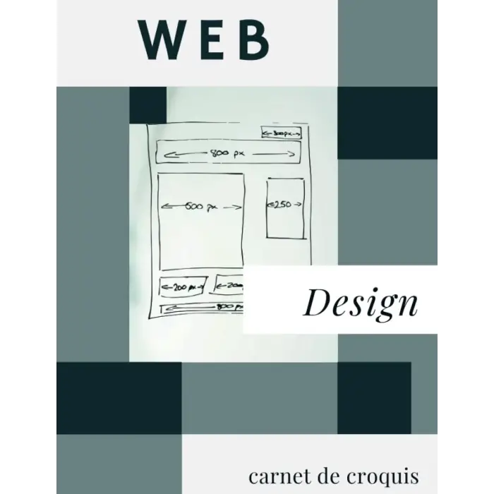 Web Design Wireframes carnet de croquis avec grille de point pour les web designer: Un carnet de croquis, précises French Edition