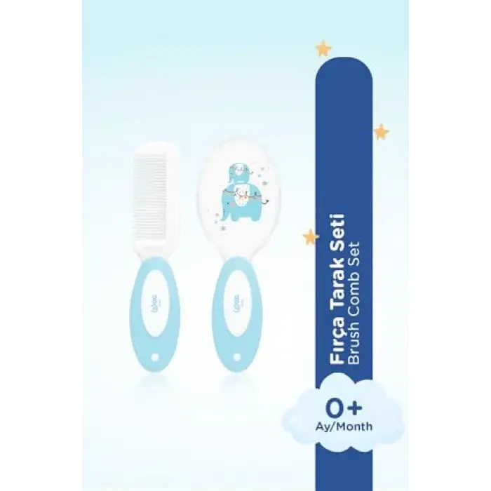 Wee Baby Fırça Tarak Seti - MAVİ