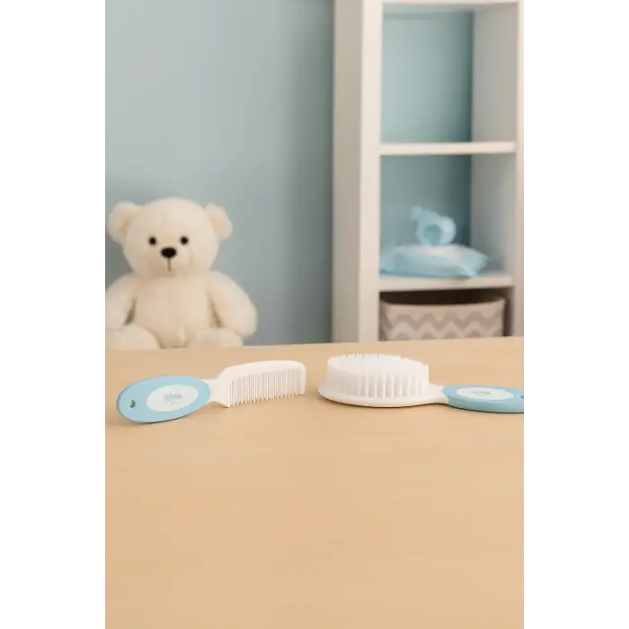 Wee Baby Fırça Tarak Seti - MAVİ