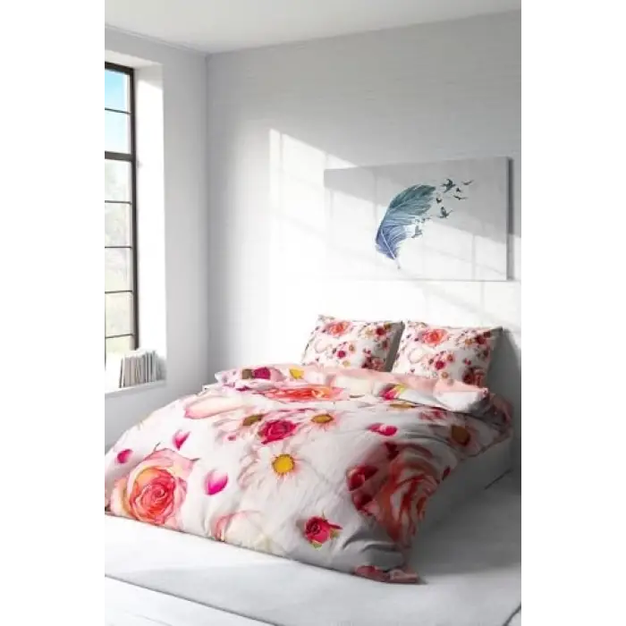 White Rose 3D Çift Kişilik Nevresim Takımı, monohome8577