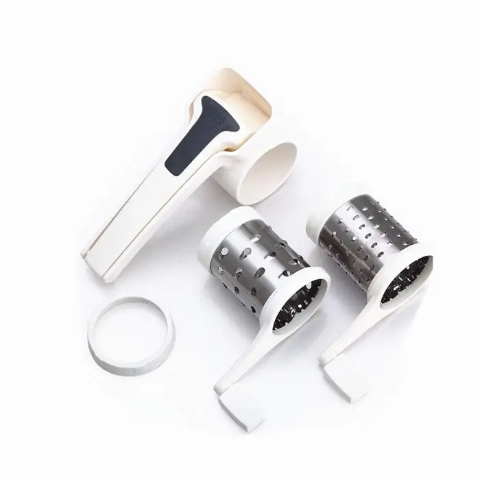(White); Stralande rotary grater, white