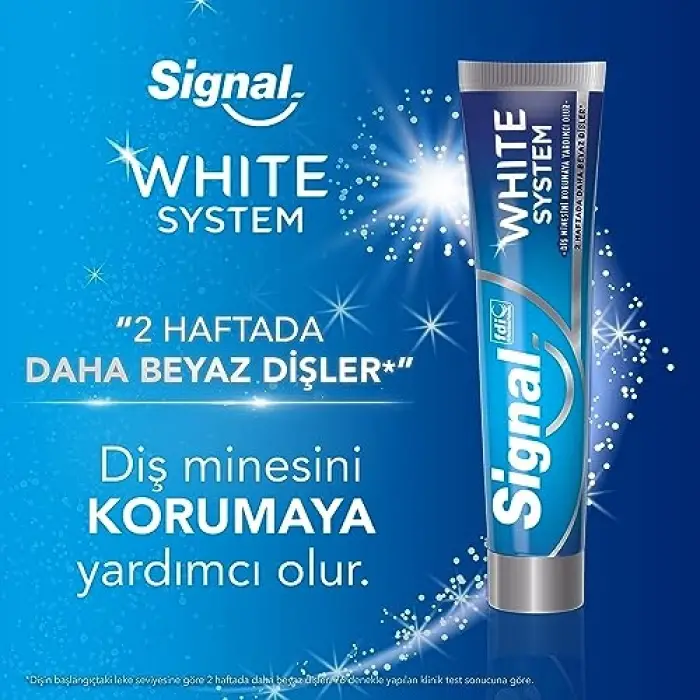 White System Diş Macunu Original 2 Haftada Daha Beyaz Dişler 75 ml