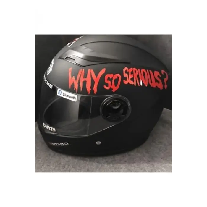 Why So Serious Motor, Kask, Laptop ve Araba Stickerı, 15x8 Cm