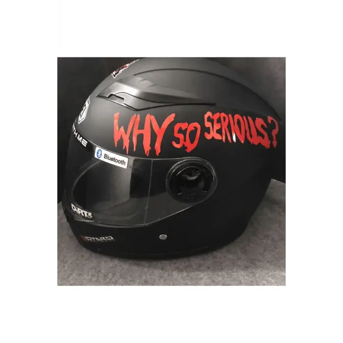 Why So Serious Motor, Kask, Laptop ve Araba Stickerı, 15x8 Cm