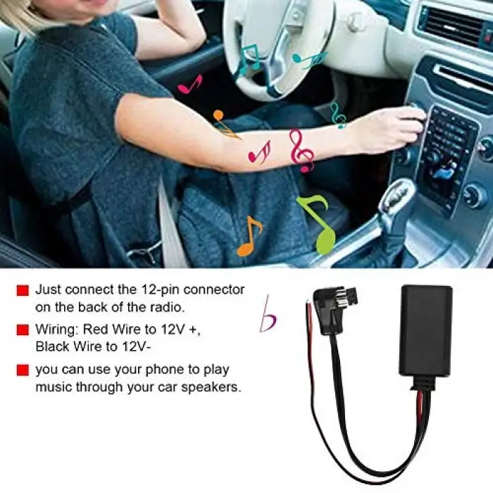 Wireless Bluetooth AUX Adapter Car Audio Stereo Module for Pioneer Wireless IP-Bus Input