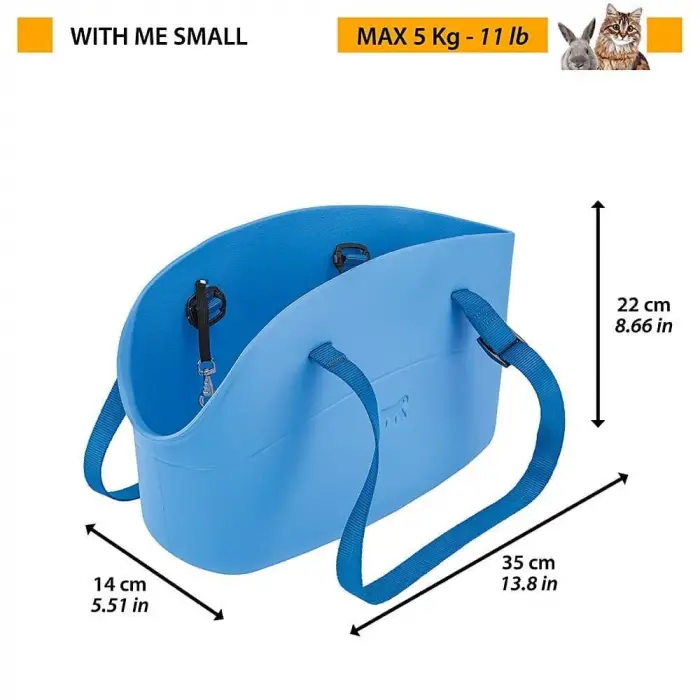 With-Me Small Mor Evcil Hayvan Taşıma Çantası, Standard