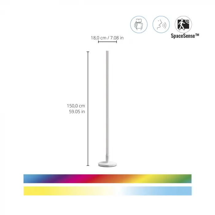 WİZ Wi-Fi BLE Floor Lamp EU Type C (Philips Aydınlatma Garantili)