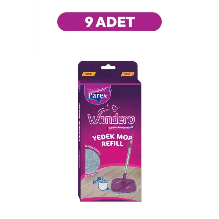 Wondero Yedek Paspas Mop Refill (9 LU SET)