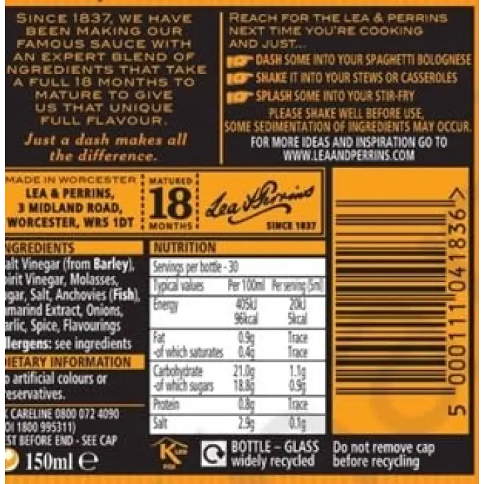 Worcestershire Sos 150 ml
