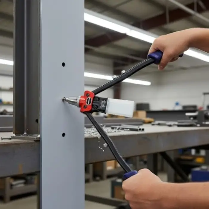 WORKPRO WP225001 5 IN 1 400mm Kollu Profesyonel Perçin Tabancası + 100 Adet Perçin