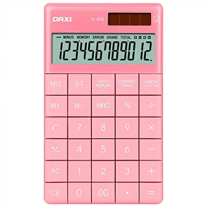 X-400 HESAP MAKİNESİ (PEMBE)