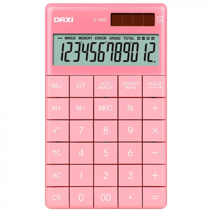 X-400 HESAP MAKİNESİ (PEMBE)
