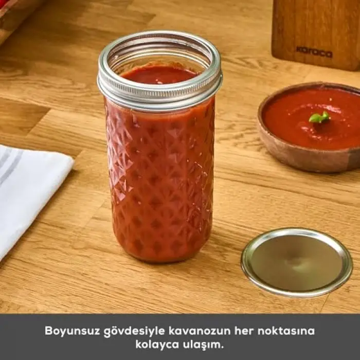 x Refika Boyunsuz Kavanoz 650 ml