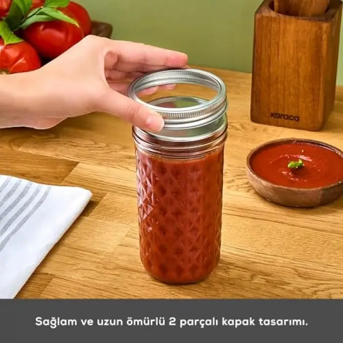 x Refika Boyunsuz Kavanoz 650 ml