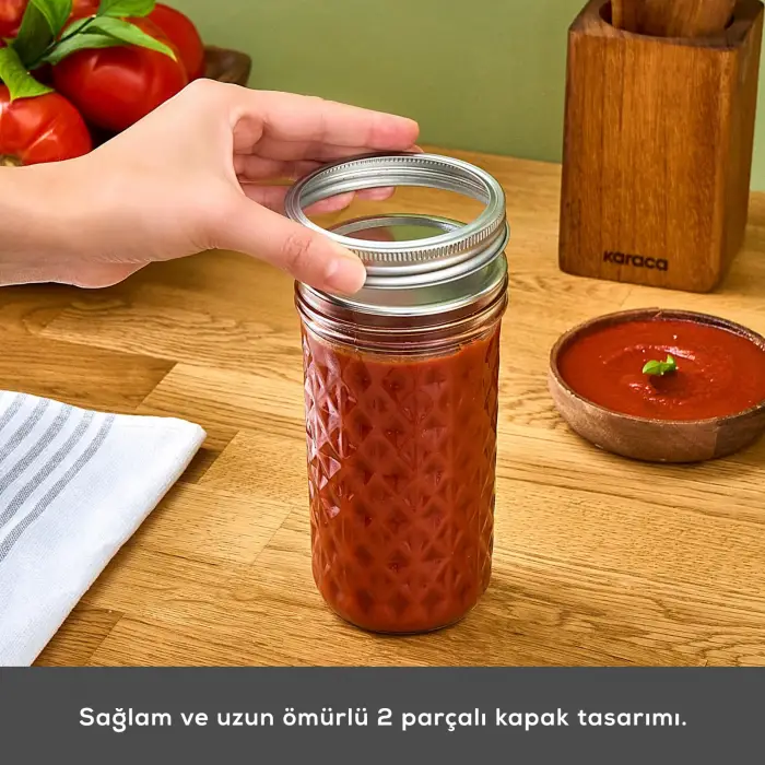 x Refika Boyunsuz Kavanoz 650 ml