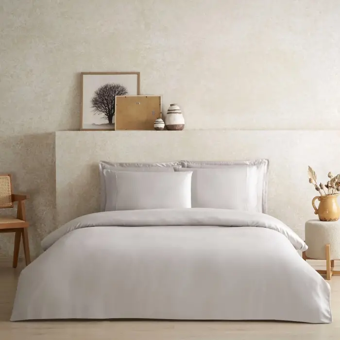 X TENCEL™ Lyocell Tek Kişilik Nevresim Kılıfı Bej