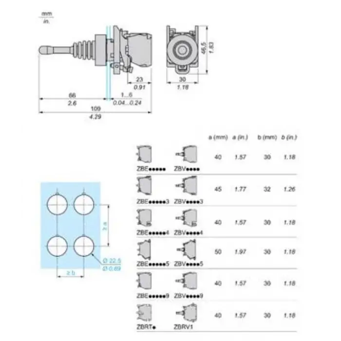XD4PA22 Joystick Iki Yönlü Yayli