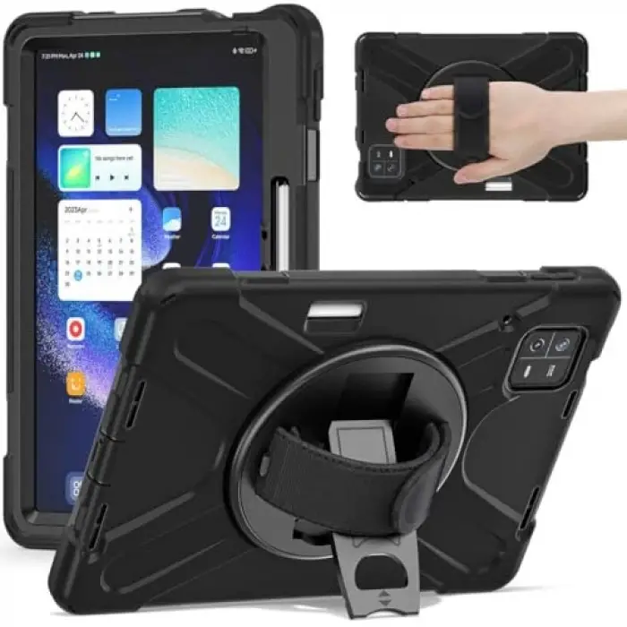 Xiaomi Pad 6 Defender Askılı Zırhlı Tank Case Siyah