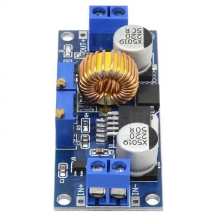 XL4015 5A ayarlanabilir DC-DC step-down LiPo şarj modülü, mavi Pcb