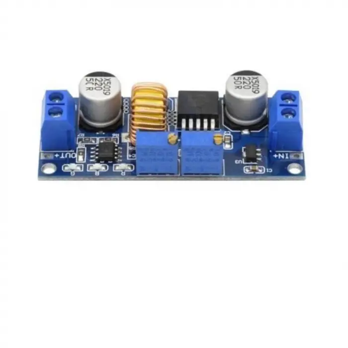 XL4015 5A ayarlanabilir DC-DC step-down LiPo şarj modülü, mavi Pcb