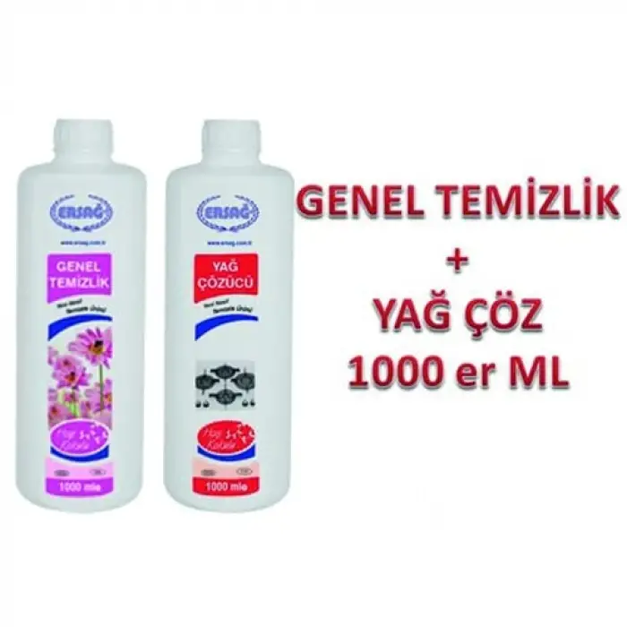 Yağ Çöz 1000 ml + Temizlik 1000 ml