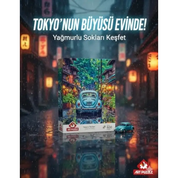 Yağmur Altında Tokyo 500 Parça Puzzle