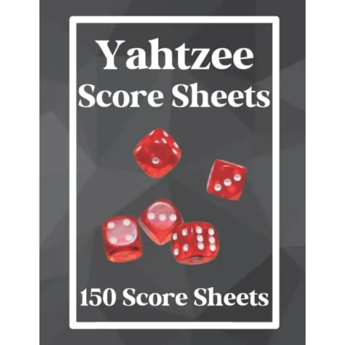 Yahtzee Score Sheets: Large Print, 8.5x11