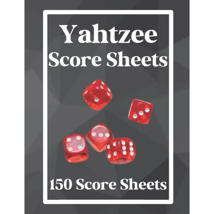 Yahtzee Score Sheets: Large Print, 8.5x11