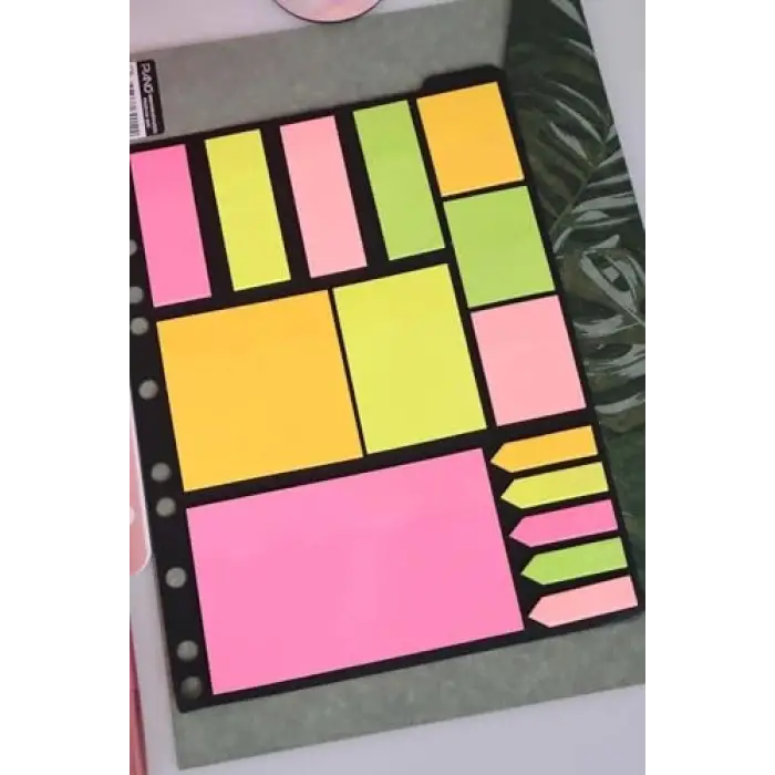 Yapışkanlı Not Kağıdı Post-it Set, Büyük Boy