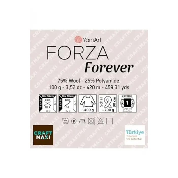 Yarnart FORZA FOREVER - EBRULİ EL ÖRGÜ İPİ EBRULİ-2702