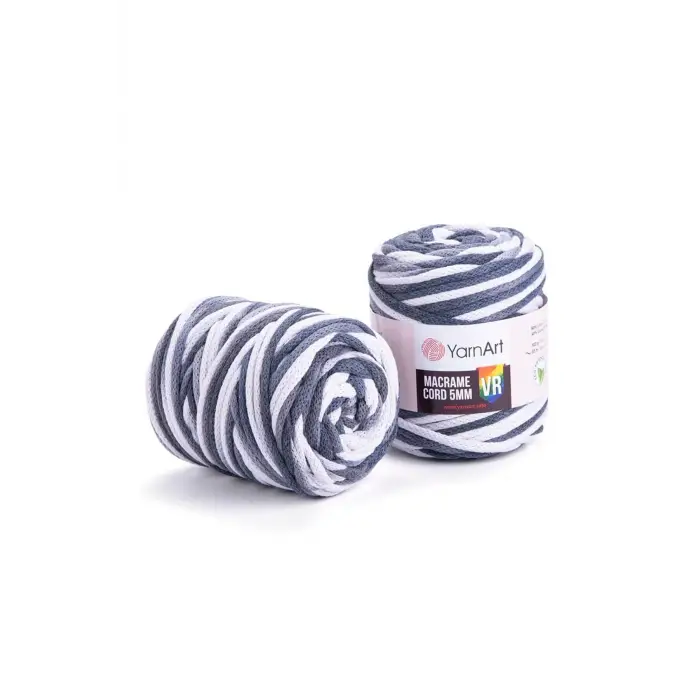 Yarnart Macrame Cord 5 mm Vr - Makrome El Örgü Ipi Ebruli-910