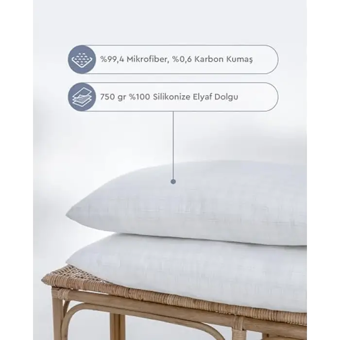 Yataş Anti-Stress 2li Rollpack Yastık, 50 x 70