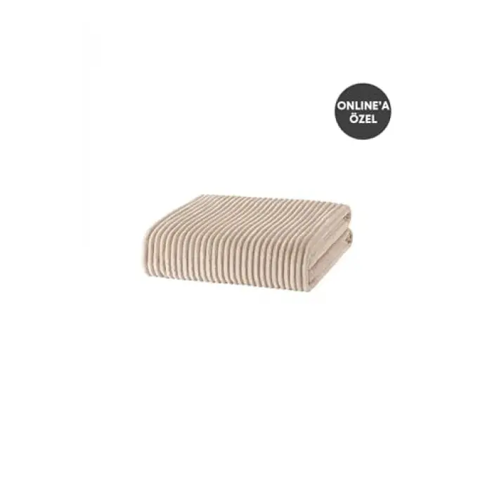 Yataş Bedding Holly Wellsoft Battaniye Tek Kişilik - Ekru