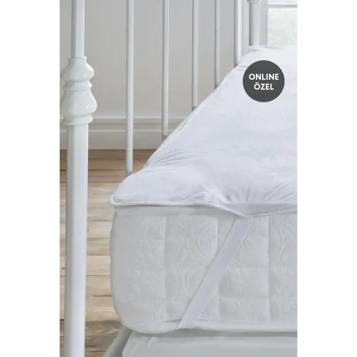 Yataş Bedding Micro Fit Lastikli Alez Çift Kişilik Alez - Beyaz