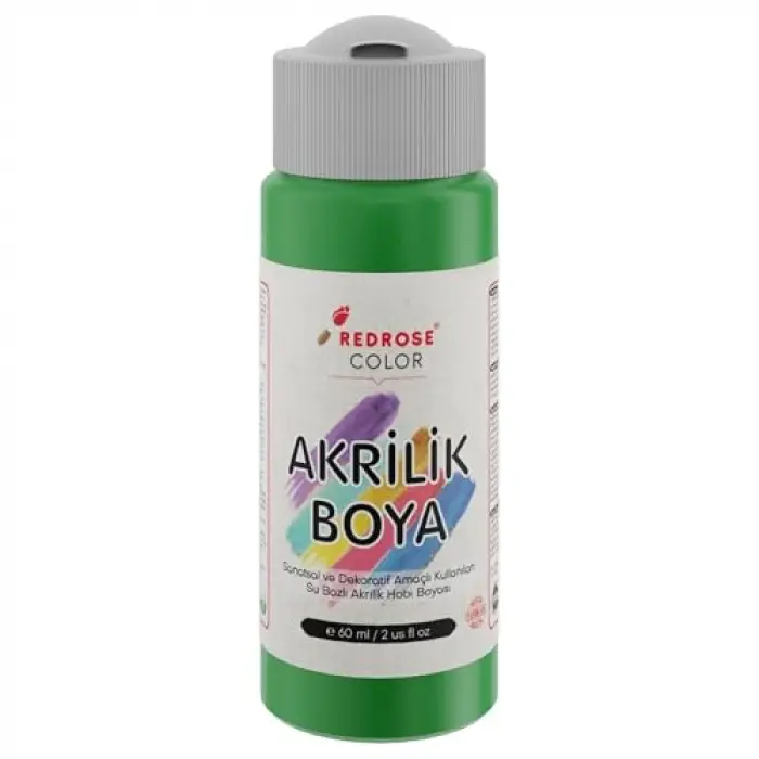 Yeşil Akrilik Boya, 60 ml